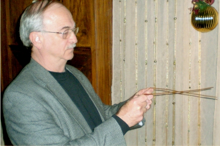 Dowsing with rods