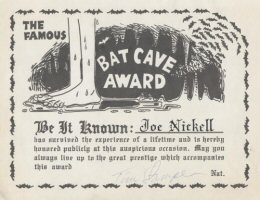Bat cave certificate