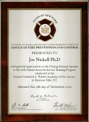 Fire Academy Certificate