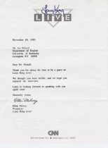 Larry King Letter