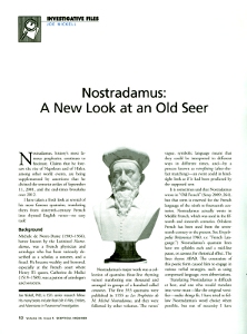 Nostradamus article