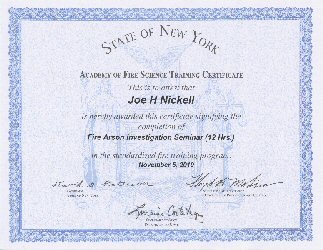 NYS Certificate