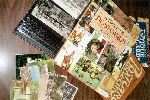 Post cards and books
