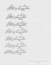 Washington "signature"