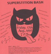 Superstition's event flyer